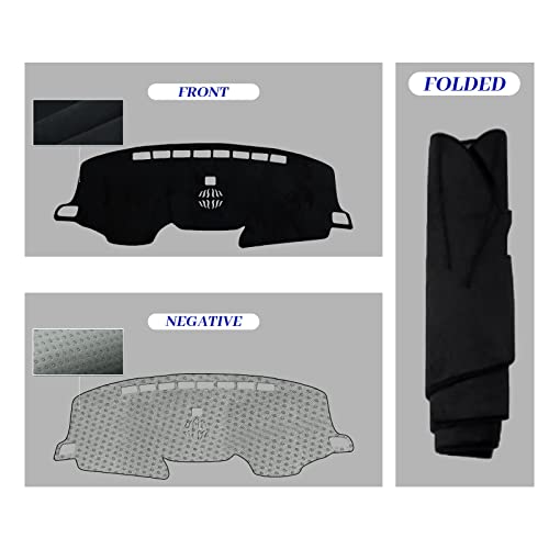 Rilsen Dashboard Cover Mat Custom Fit for 2017-2022 Honda CR-V Dash Cover Nonslip Dash Mat Protector Sunshade No Glare Black - Image 3