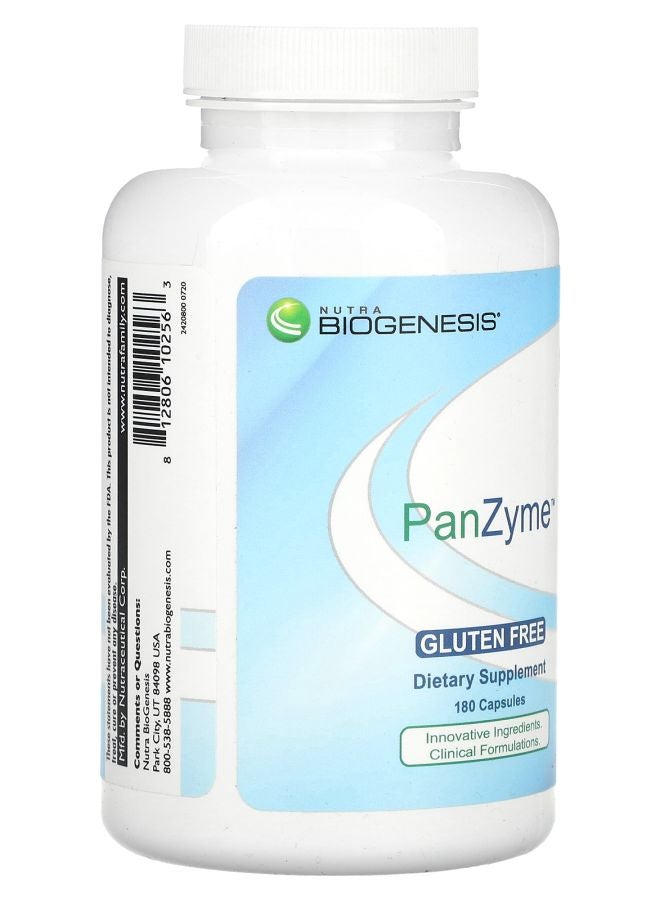 Nutra BioGenesis PanZyme 180 Capsules - Image 2