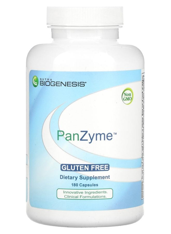 Nutra BioGenesis PanZyme 180 Capsules - Image 1