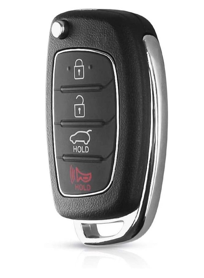 Rubik 4 Buttons Replacement Uncut Key for Hyundai, Remote Control Cover FOB Shell Case for Hyundai Elantra Verna IX35 IX45 HB20 Santa Fe Accent I40 Solaris (Center Groove Blade) - Image 3