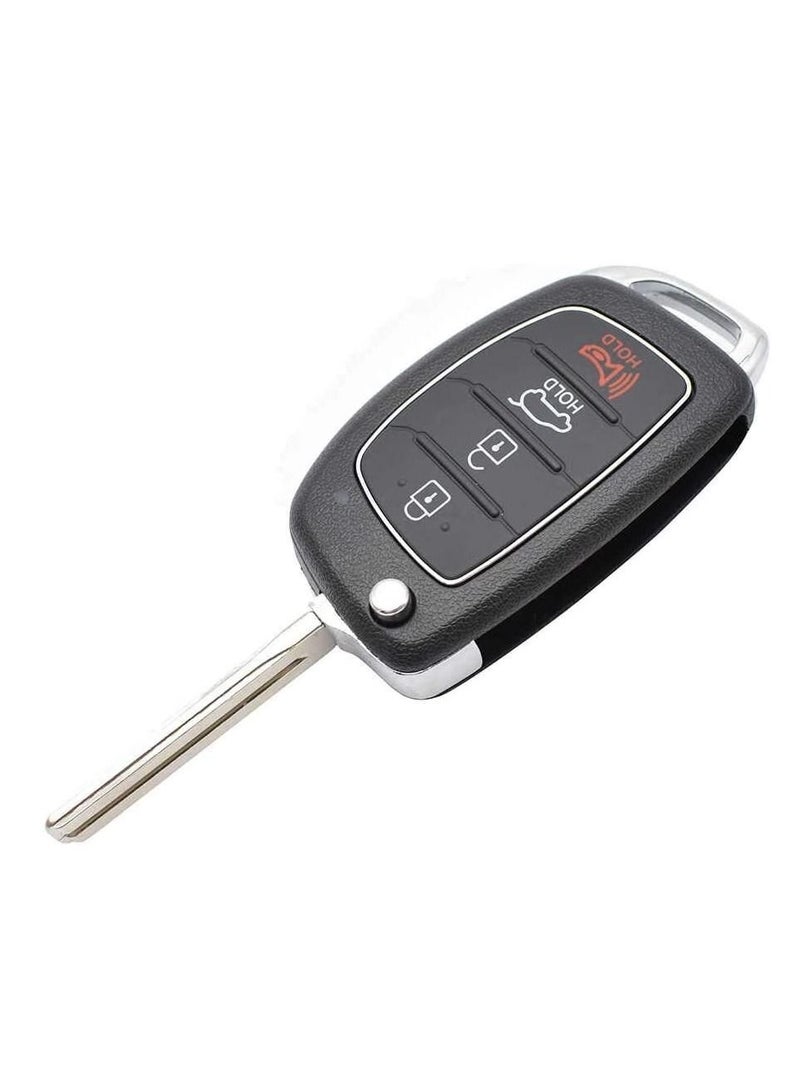 Rubik 4 Buttons Replacement Uncut Key for Hyundai, Remote Control Cover FOB Shell Case for Hyundai Elantra Verna IX35 IX45 HB20 Santa Fe Accent I40 Solaris (Center Groove Blade) - Image 4