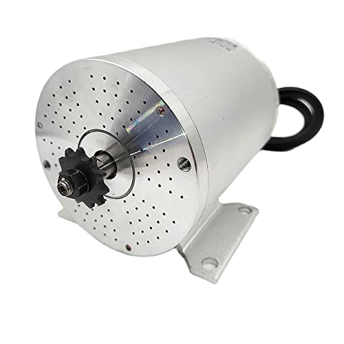 yuandai 48V 2000W 4500RPM Electric Scooter BLDC Motor MY1020 for E-Scooter Motorcycle Accessories Part (Type, 48V 2000W Motor), Silver - Image 2