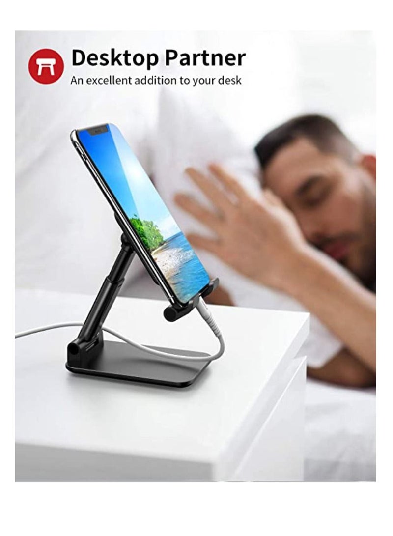 Yuwell Folding Desktop Phone Stand Black - Image 5
