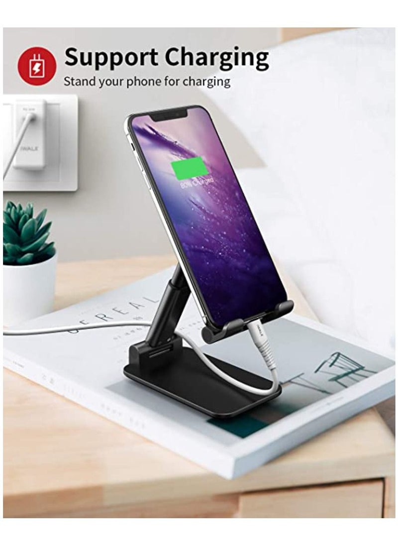 Yuwell Folding Desktop Phone Stand Black - Image 4