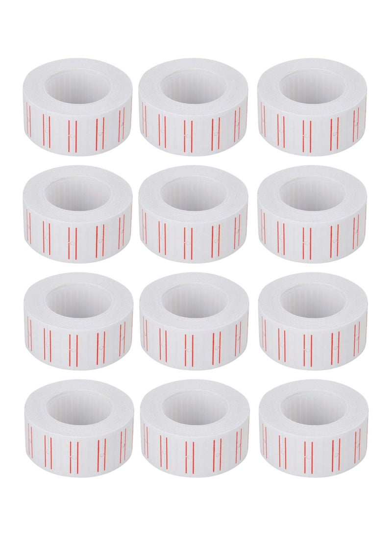 Terabyte Single Line Pricing Label White (Pack of 12) - Image 2