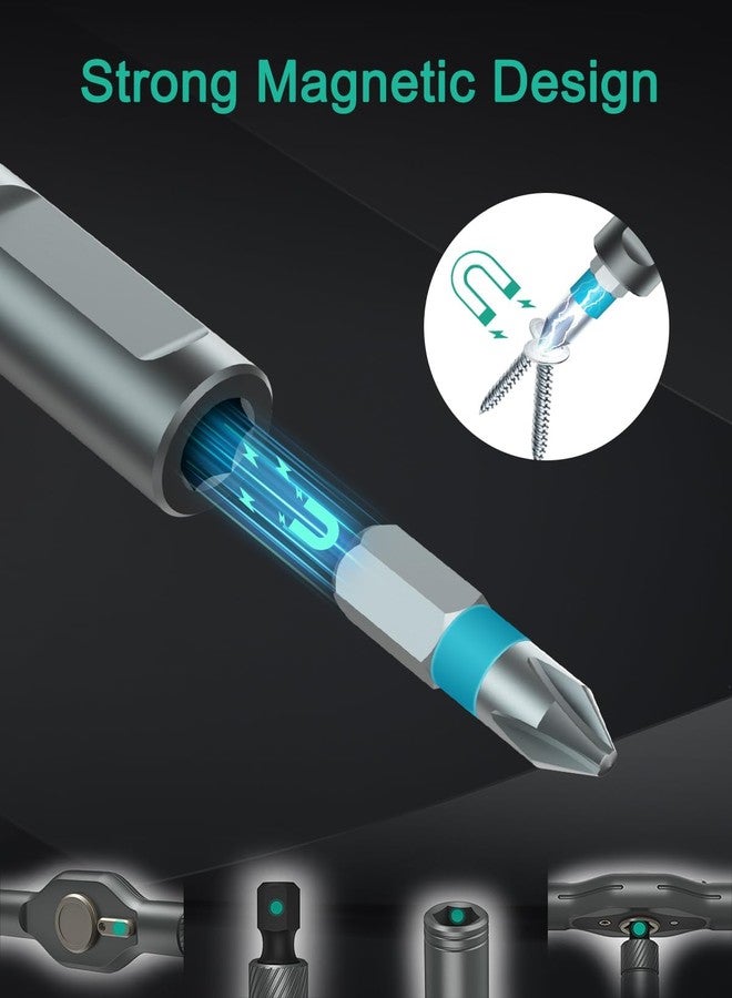 ORIA 24 in 1 Ratchet Screwdriver Set, Magnetic Screwdriver Kit, DIY Repair Tool Kit, Detachable Assembly T Handle, Portable Case for Bicycle, Furniture, Electronics, DIY - Image 5