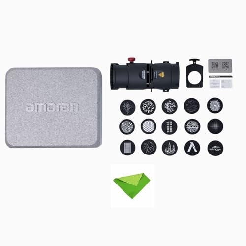 Aputure Amaran Spotlight SE 19º Lens Kit Projection Lens Modifier for Amaran 300C 150C Amaran 200X S 60X S Aputure 300X and Other Power not Exceeding 300W Bowens Mount Lights - Image 2