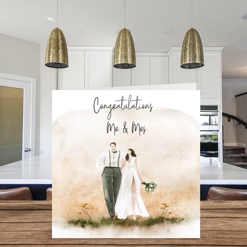 Stuff4 Wedding Cards for Bride and Groom  Congratulations Mr  Mrs  Happy Wedding Day Cards Congratulations Congrats Well Done Just Married Card 57 Inch Marriage Wedding Greeting Cards for Couples - Image 3