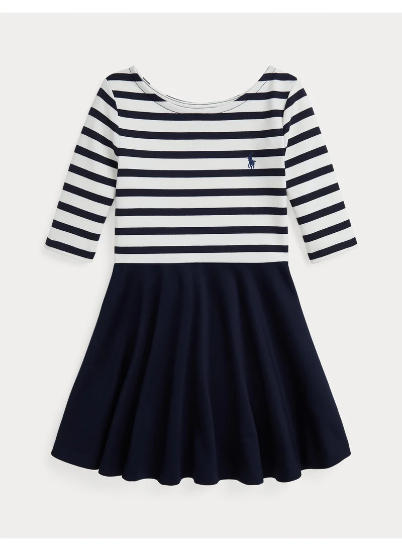 POLO RALPH LAUREN Kids Striped Ruffle Dress