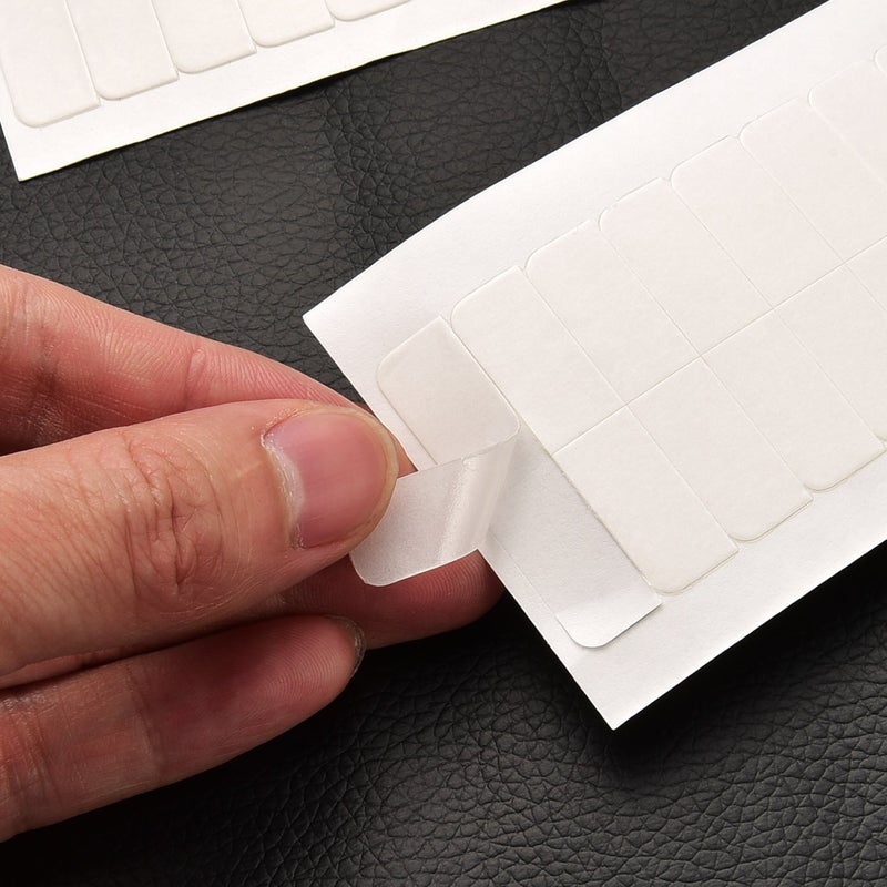 TecUnite 180 Pieces Hair Extension Tape Tabs Double Sided Extension Tapes for Replacement, 4 x 0.8 cm white - Image 5
