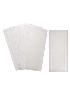 TecUnite 180 Pieces Hair Extension Tape Tabs Double Sided Extension Tapes for Replacement, 4 x 0.8 cm white  - Image 1