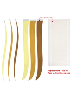 TecUnite 180 Pieces Hair Extension Tape Tabs Double Sided Extension Tapes for Replacement, 4 x 0.8 cm white  - Image 3