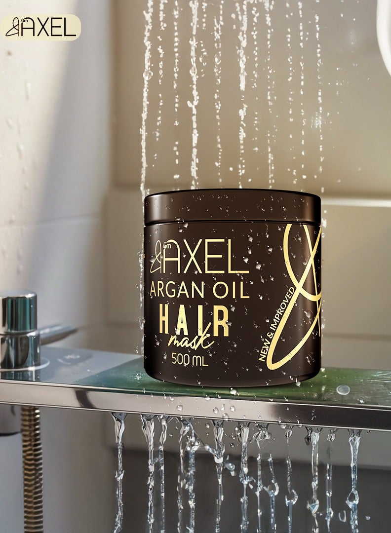 Axel Argan Hair Mask 500ml - Strengthening and Sulfate-Free - Image 3