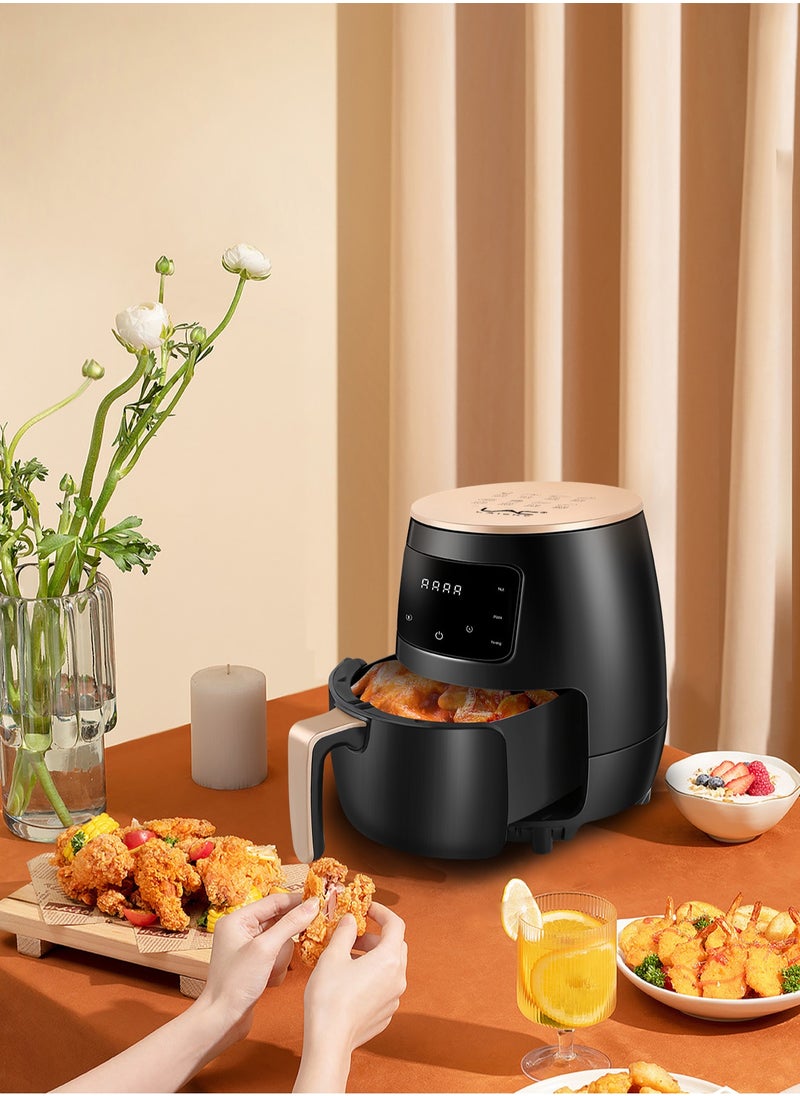 LAC LAICHY - Air Fryer Smart Touch 6L Large Capacity 6 Presets, One-touch Panel, 360° Turbo Airflow Tech, LCD Touch Display Countertop Healthy Oil Free Nonstick & Dishwasher-Safe Basket Air Fryer - Image 1