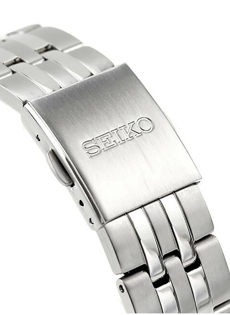 Seiko Selection Neo-Vintage Chronograph Men's Watch SBTR047, 41mm Black Dial, Stainless Steel Bracelet, 100M WR - Image 4