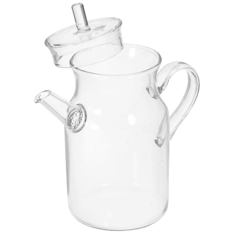 Glass Teapot with Infuser 300ml Heat Resistant Handheld for Loose Leaf Green Tea Cold Brew - Image 2