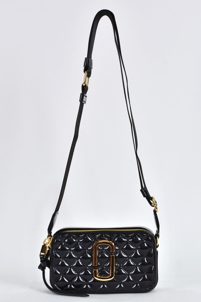 Elatae Women's Silicone Crossbody Bag with Column Shoulder Strap Black 26398  - Image 1