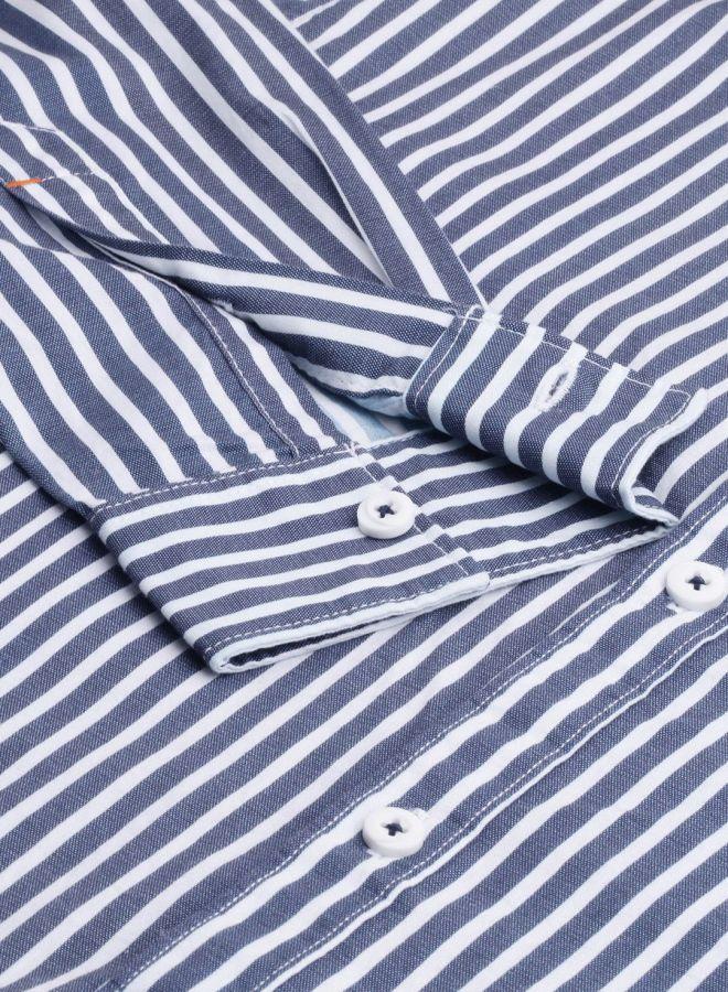 The Indian Garage Co Men Slim Fit Abstract Printed Full Sleeves Cutaway Collar Casual Shirt  - Image 5