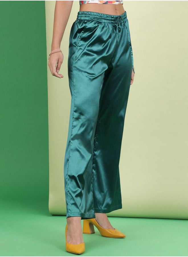 Freehand Women Flared Solid High-Rise  Pants  - Image 3