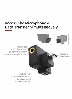 Excefore Dual 3.5mm/USB-C Mic Adapter, Accessories for OSMO Action Camera  - Image 3