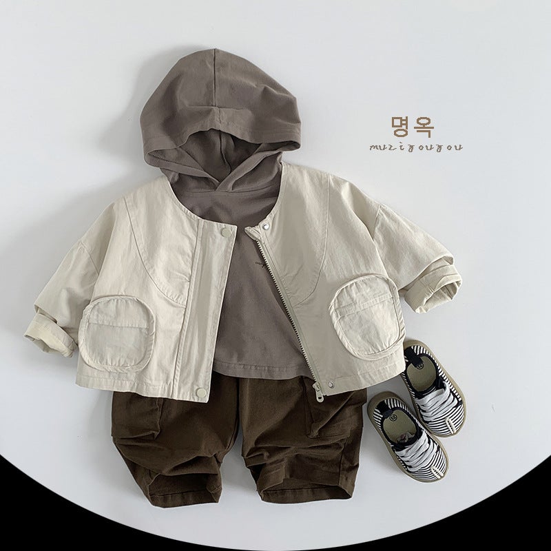 Chao Stylish Children'S Korean-Style Spring Jacket 2026 New Boys And Girls Baby Japanese-Style Tops Toddler Clothes Trendy Children'S Clothing - Image 5