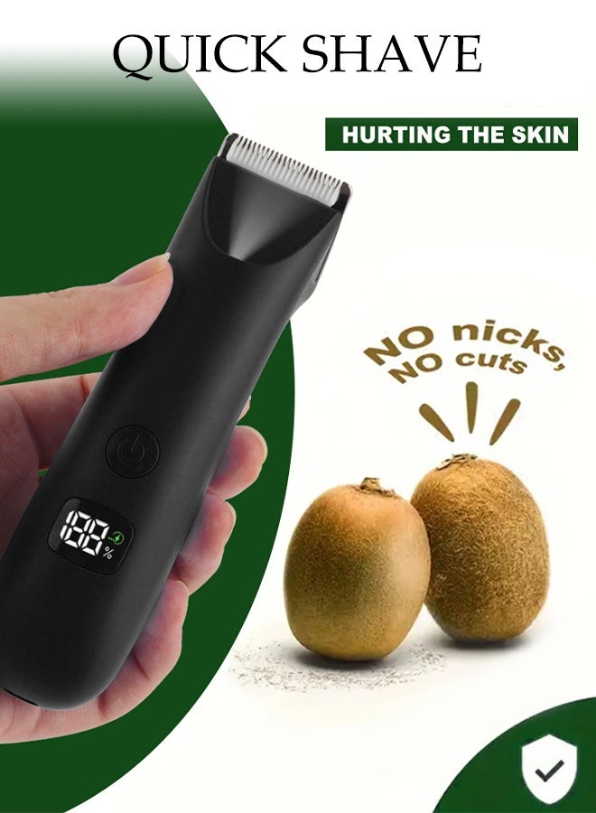 DUNISO Body Trimmer for Men，Body Hair Trimmer and Electric Shaver，Electric Shaver with LED Display，Waterproof, Rechargeable，for Men’s Grooming - Image 4