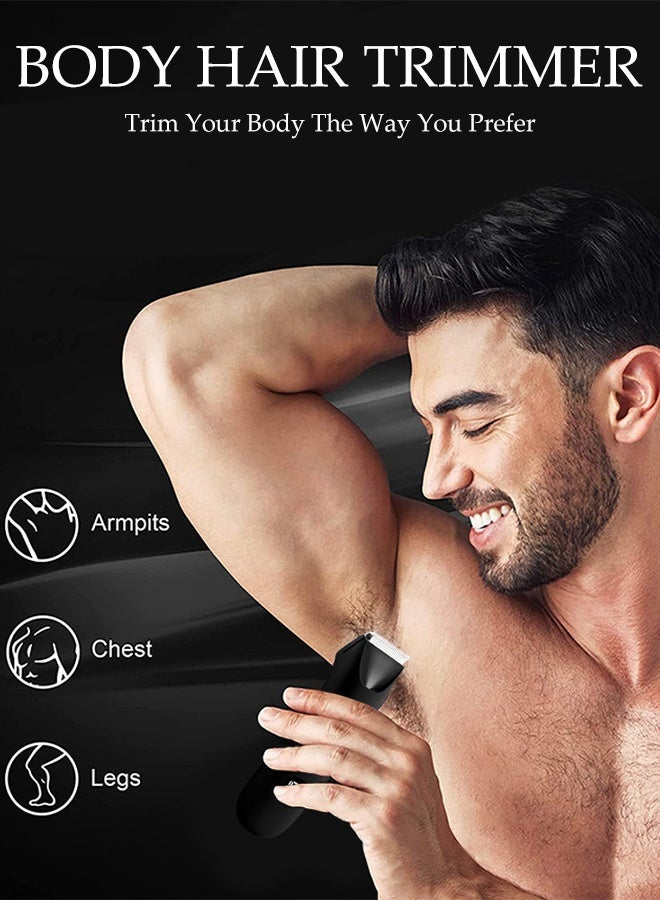 DUNISO Body Trimmer for Men，Body Hair Trimmer and Electric Shaver，Electric Shaver with LED Display，Waterproof, Rechargeable，for Men’s Grooming - Image 5