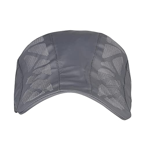 iSWEVEN Polyester Printed Summer Breathable Mesh Baseball Cap Quick Drying Hats For Men Outdoor Light Weight Uv Protection Cap (Grey, 8013C) - Image 2