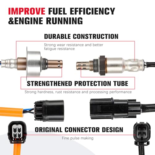 QIJIAUTO O2 Oxygen Sensor Upstream Downstream Compatible for Honda Civic 2007 2008 2009 2010 2011 234-9124 234-4350 2PCS - Image 4