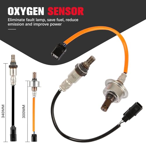 QIJIAUTO O2 Oxygen Sensor Upstream Downstream Compatible for Honda Civic 2007 2008 2009 2010 2011 234-9124 234-4350 2PCS - Image 2