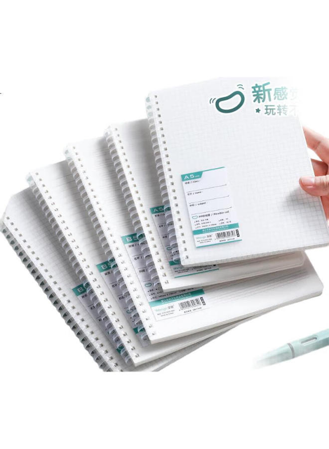Wengu Lined Soft Spiral Notebook, 80 Sheets, Simple Design, Aesthetic, College Student Homework Book, Office Work Journal, Sxq-008 - Image 3