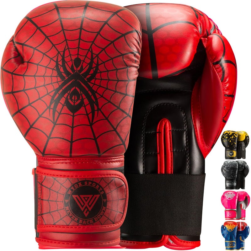 WYOX Kids Boxing Gloves 4oz 6oz 8oz â€“ Youth Punching Gloves for Boys & Girls Ages 3â€“15 â€“ Sparring Gloves for Punching Bag, Kickboxing, Muay Thai, MMA â€“ Boxing Gloves for Kids Training Set - Image 1