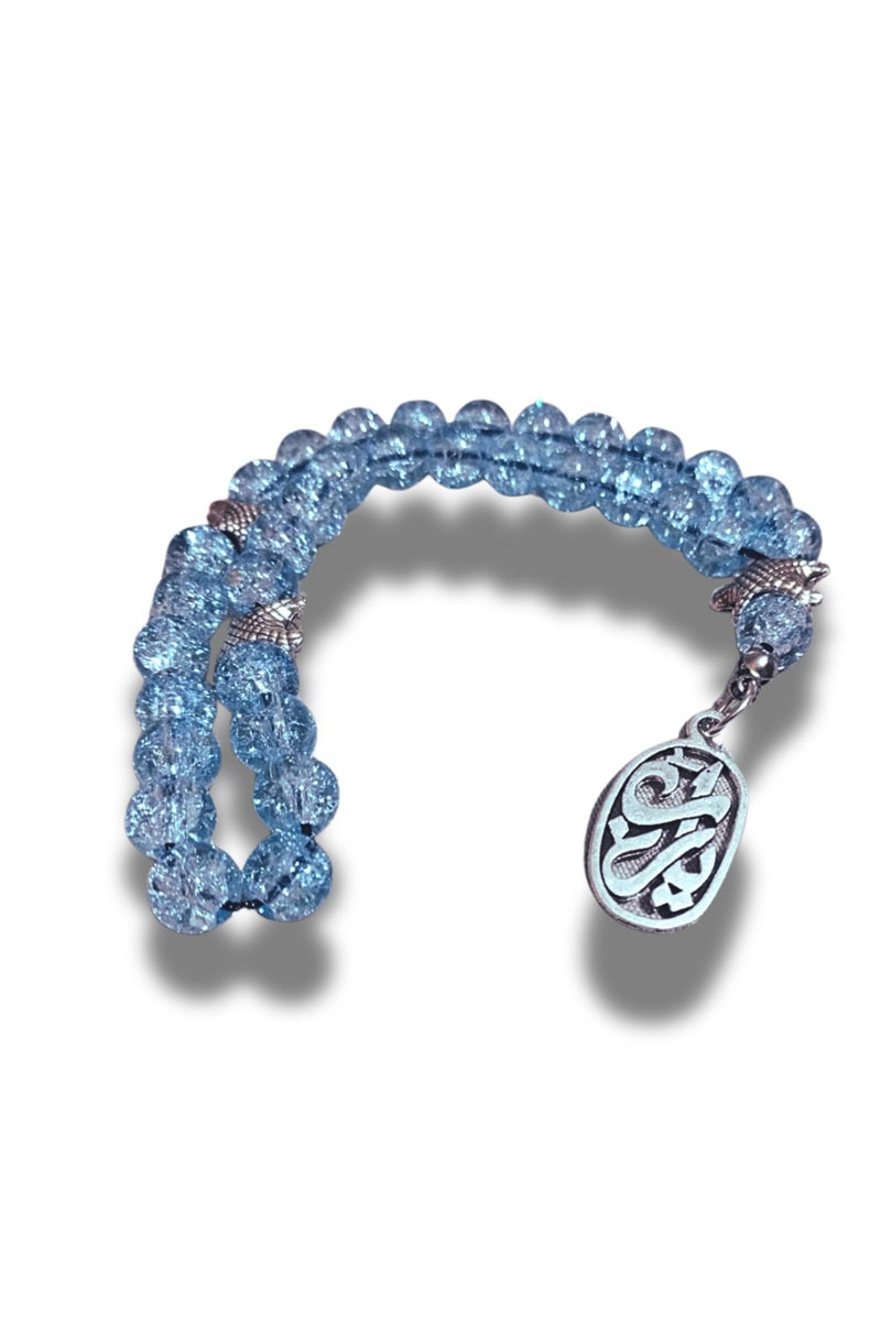 Galaxy Tasbeeh - 33 Beads with Starfish Dividers - Elegant Design with Sparkling Crystal Stones - Luxurious Handmade Gift  - Image 4
