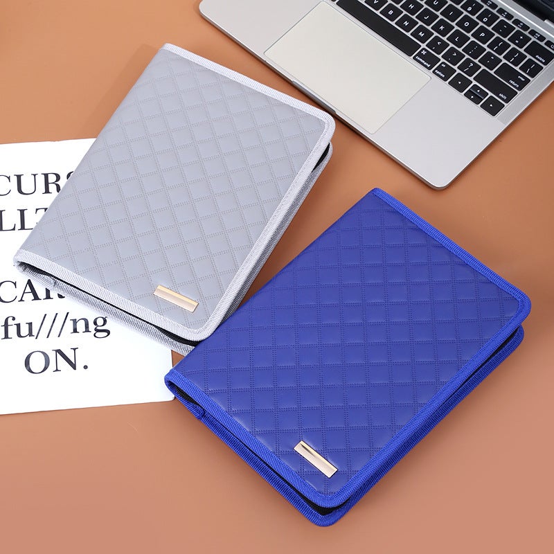 A5 Multifunctional Zipper Bag Notebook Business Loose-Leaf Notepad With Computer Pu Leather Meeting Record Book - Image 4