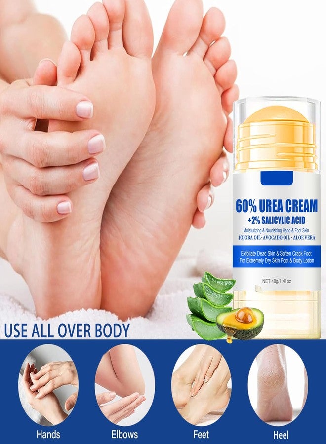 ZARICS Urea Cream 60 Percent for Feet Maximum Strength, Urea Foot Cream with 2% Salicylic Acid, Foot Lotion, Foot Callus Remover for Dry Cracked Heels, Hydrates & Softens Dry Skin for Exfoliates Dead Skin - Image 2