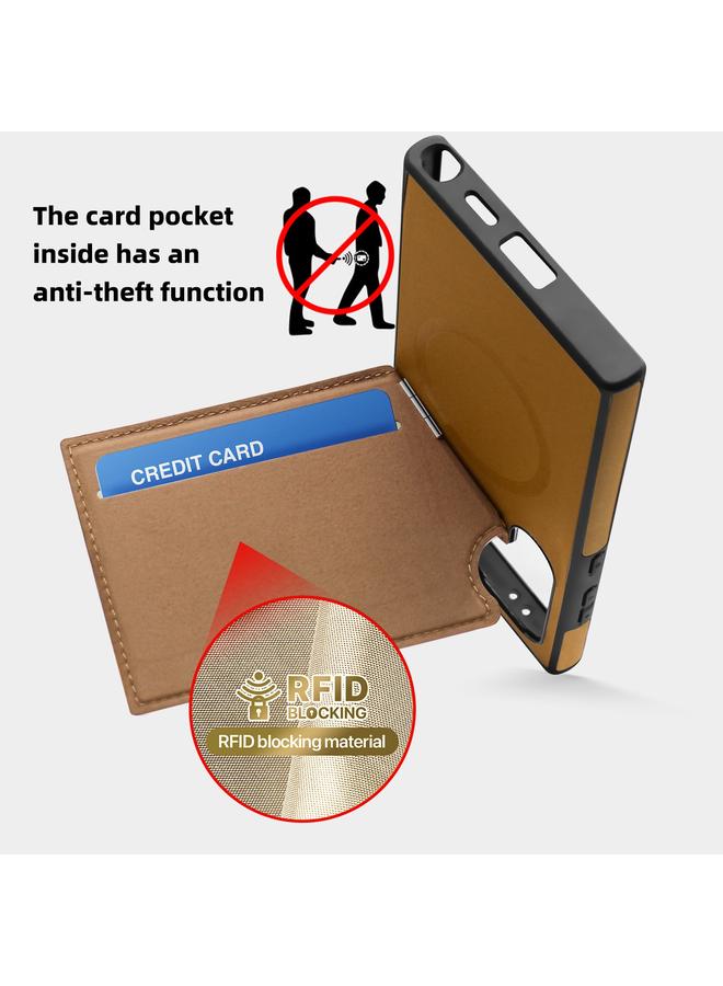 S-TOP Case For Samsung Galaxy S23+ 5G Down Jacket Card Bag Holder MagSafe Phone Case - Image 4