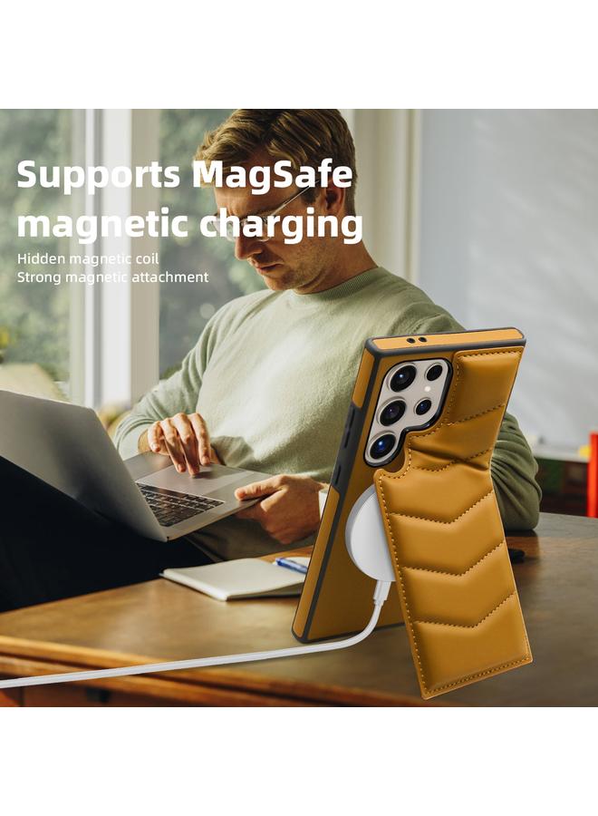 S-TOP Case For Samsung Galaxy S23+ 5G Down Jacket Card Bag Holder MagSafe Phone Case - Image 3