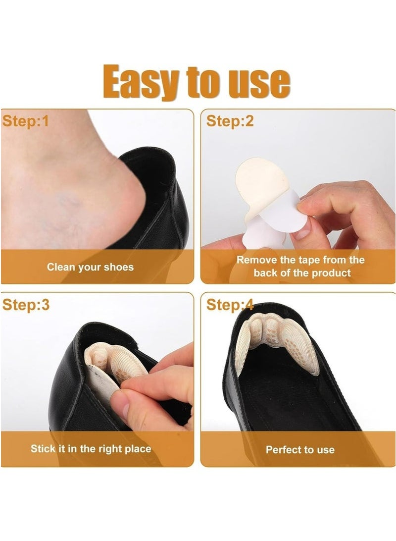 GIFT 4 Pairs Foam Heel Pads: Inserts for Loose Shoes, Cushions for High Heels, Protectors Against Slipping and Blisters - Image 3