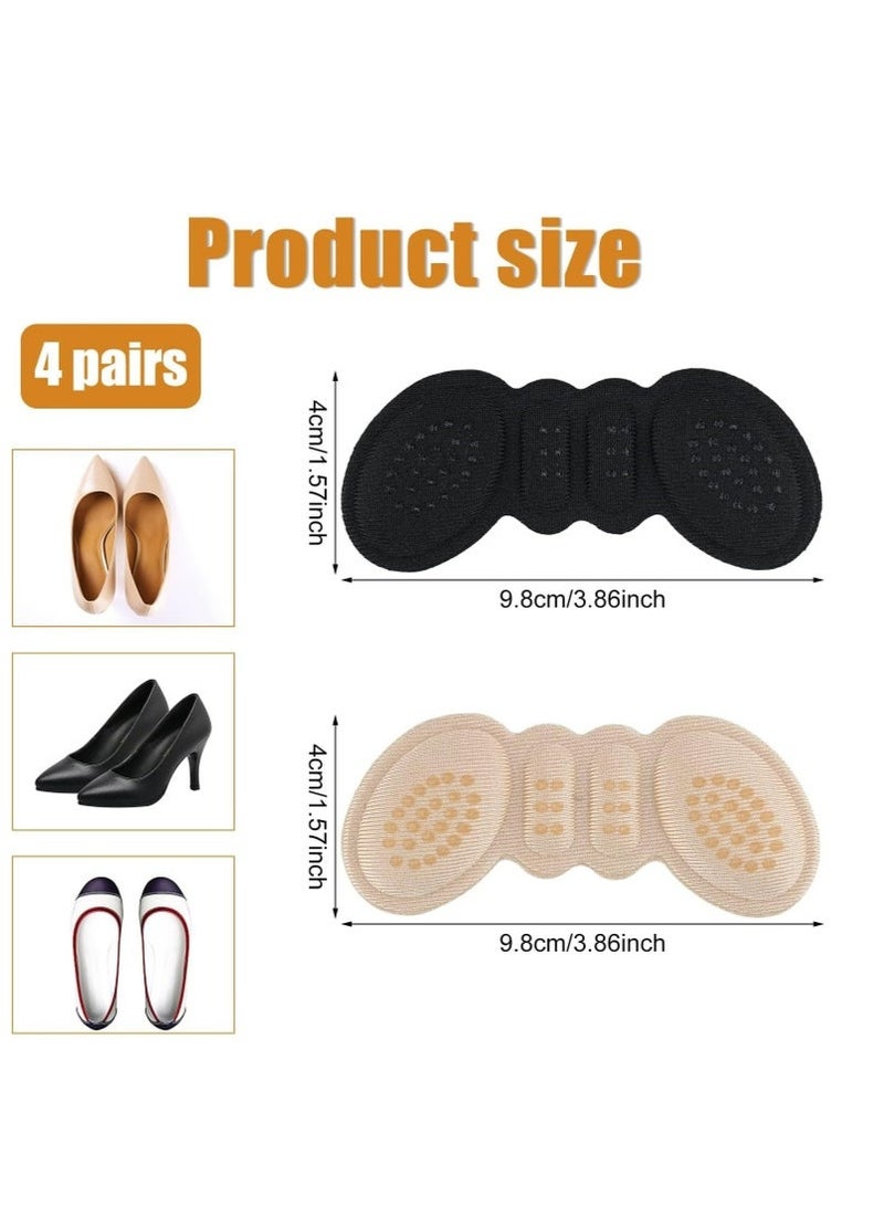 GIFT 4 Pairs Foam Heel Pads: Inserts for Loose Shoes, Cushions for High Heels, Protectors Against Slipping and Blisters - Image 2