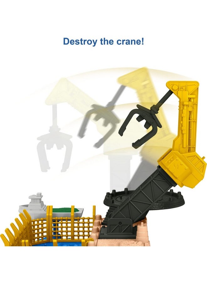 Mattel Games Jurassic World Dominion Minis Mosasaurus Mayhem Playset With 2 Mini Dinosaur Figures Launchers And Break Apart Feature Toy Gift Set And Collectible  - Image 4