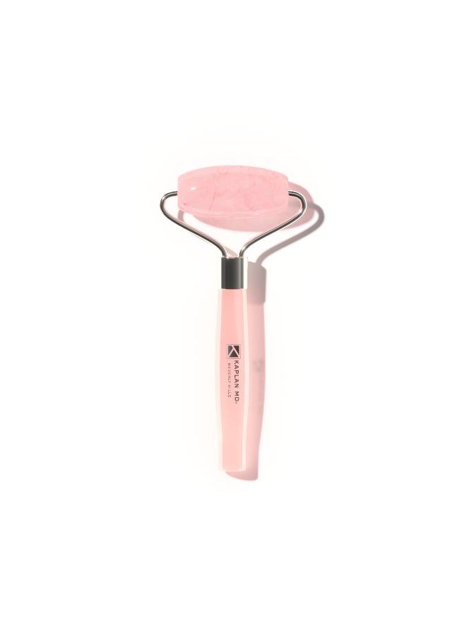 KAPLAN MD Diamond Contour Rose Quartz Roller Beauty Tool - Image 2