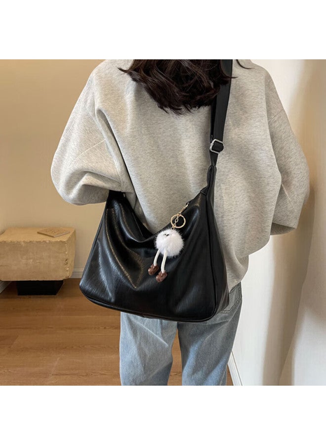 Yuyula Leather Handbag, Women's Large Capacity Tote Bag, Light Luxury Shoulder Crossbody Bag, Birthday Gift For Girlfriend, Qixi Festival Gift - Image 2