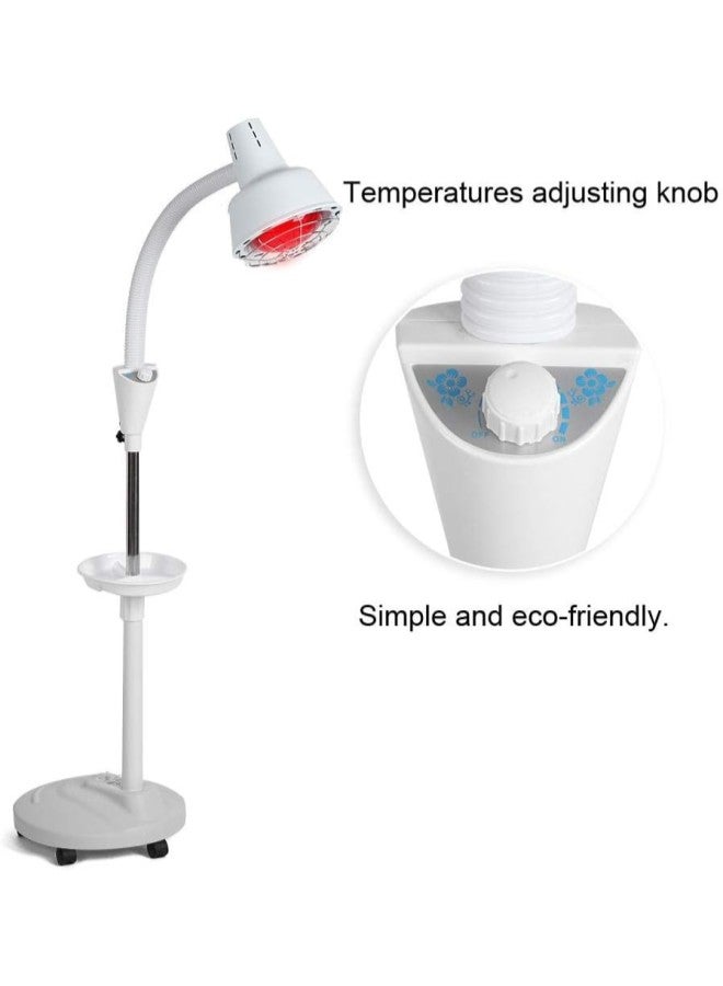 klarako 275W Infrared Heat Lamp, Beauty Treatment Lamp for Body Muscle Joint Pain Relief Beauty Treatment Infrared Light Heating Floor Lamp (US) - Image 1