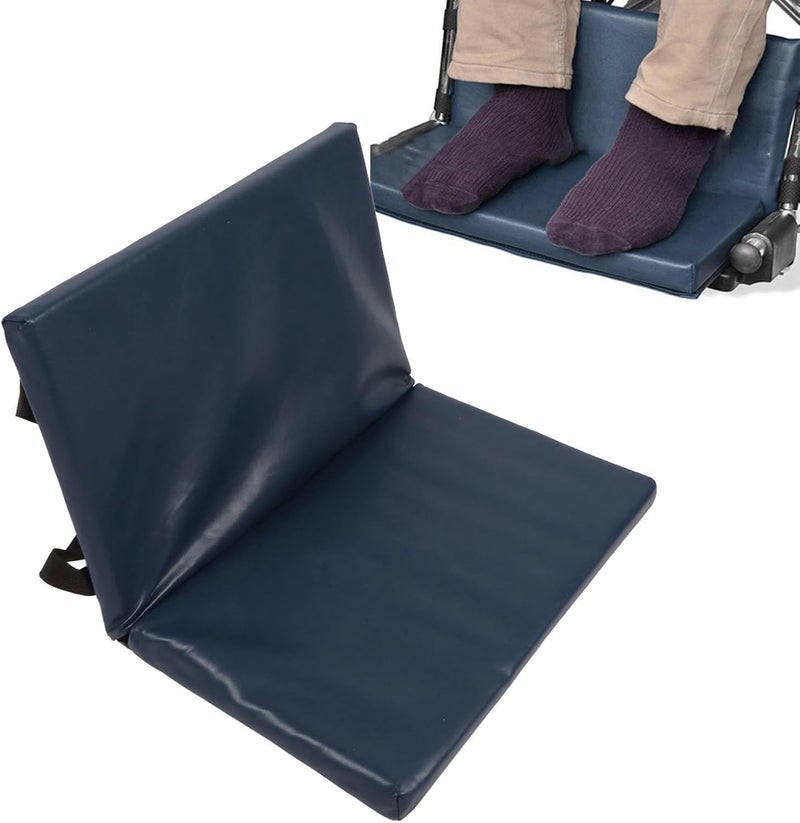 klarako Wheelchair Foot Rest Extender, Elevating Pad Wheelchair Leg Cushion Protector with Quick Release Strap, Easy to Install Soft and Comfortable Leg Cushion Protector - Image 1