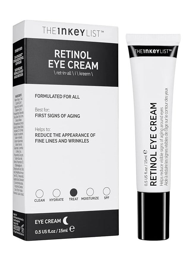 The Inkey List - Retinol Eye Cream to Reduce Wrinkles and Fine Lines 15ml - Image 1