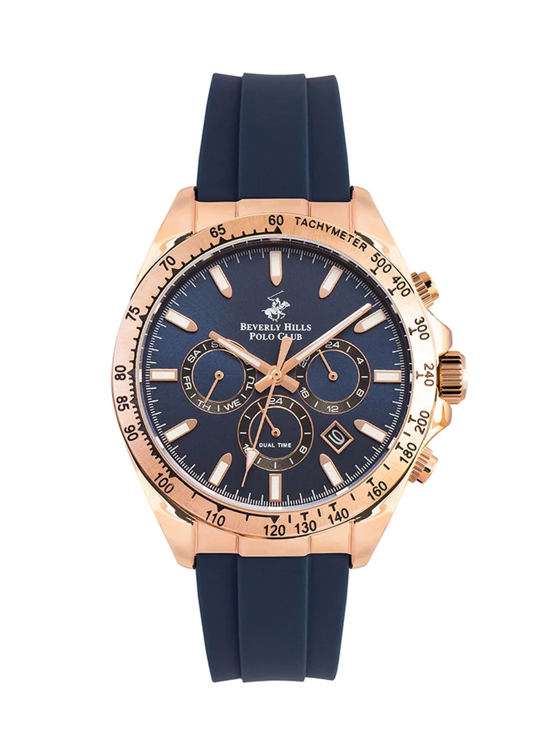 BEVERLY HILLS POLO CLUB Men's Multi Function Dark Blue Dial Watch - BP3010X.499