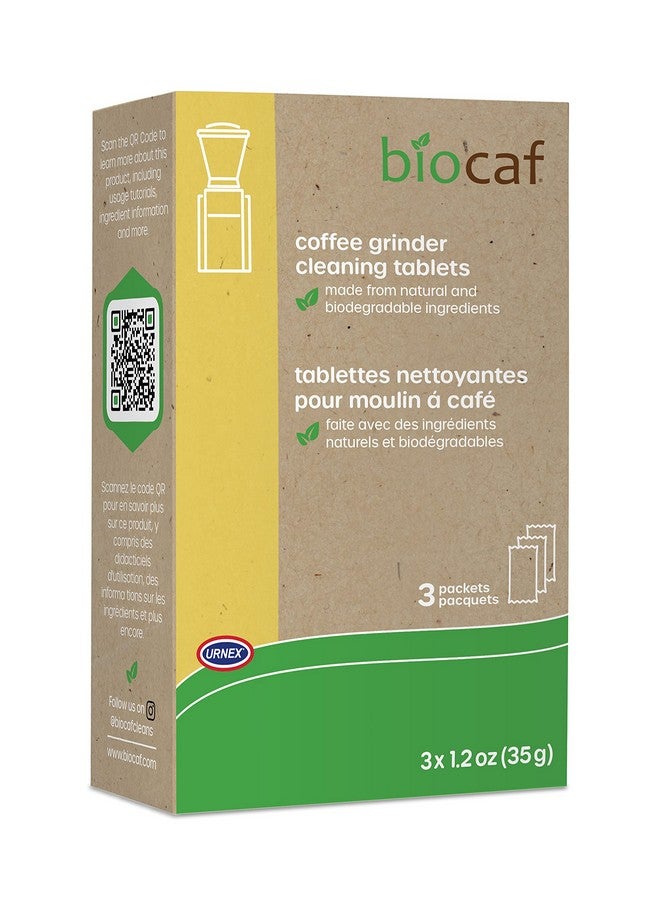 Urnex Urnex Full Circle Coffee Grinder Cleaning Tablets - 3 Single Use Packets - Coffee Grinder Cleaner Removes Coffee Residue and Oils  - Image 1