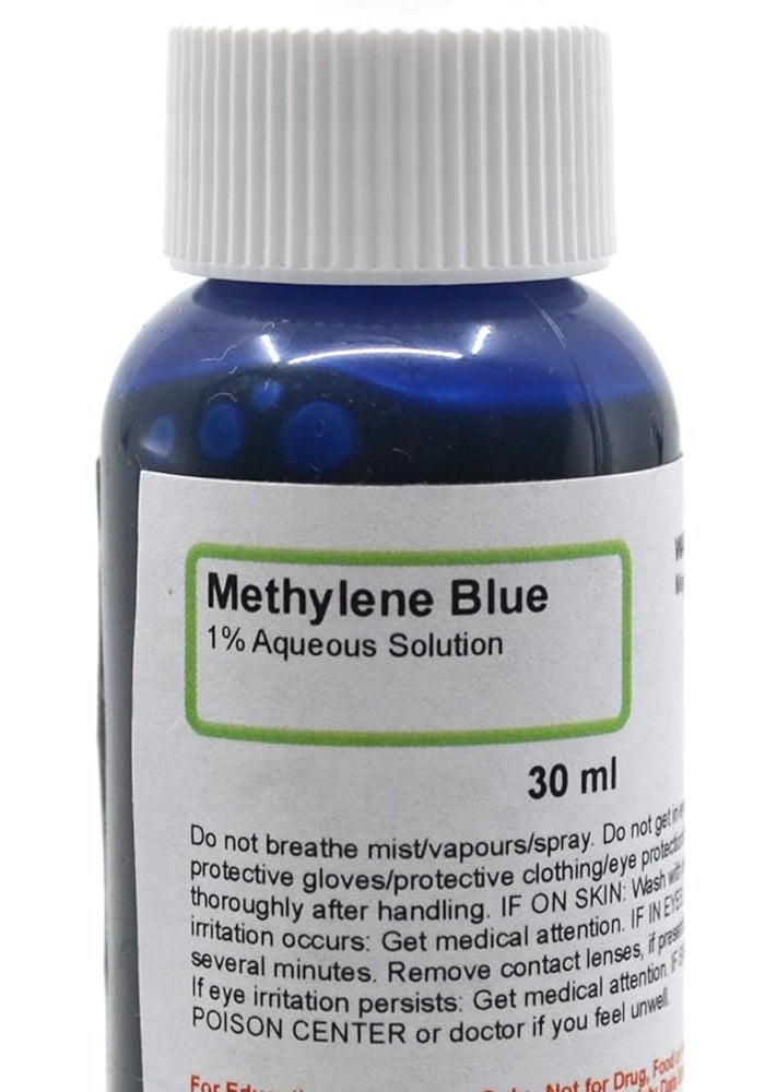 ALDON Innovating Science Methylene Blue 1% Aqueous Solution 30 ml - Lab Grade Stain Agent - Image 1