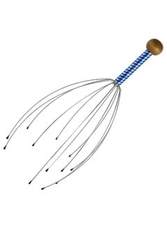 Head Scalp Massagers, 12 Fingers Head Massage Hand-held, Head Massager Scalp Scratcher for Deep Relaxation, Stress Relief and Hair Stimulation SS handle