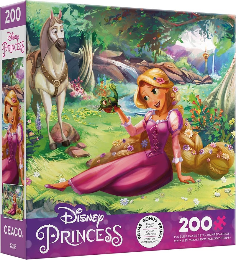 Ceaco - Disney Friends - Rapunzel and Pascal - 200 Piece Jigsaw Puzzle - Image 1